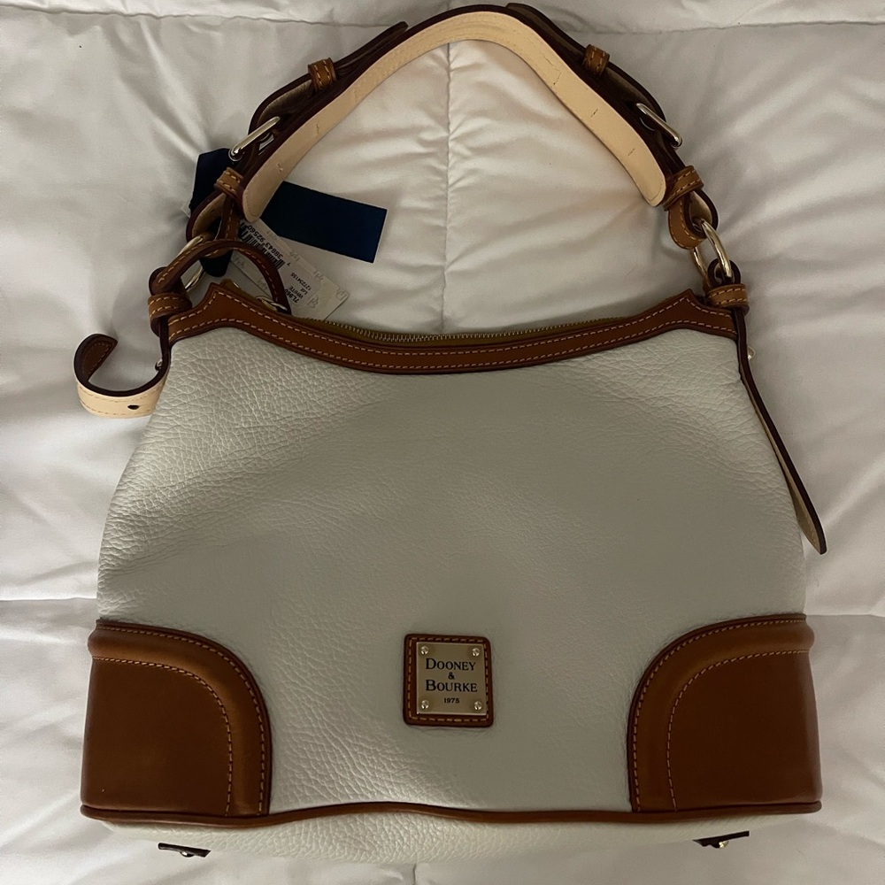 Dooney & Bourke White and Brown Women's Bag